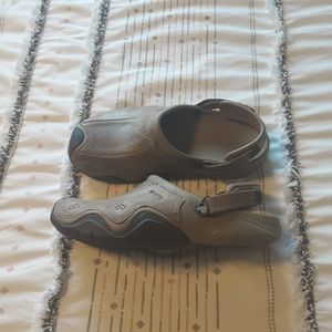 Crocs Swiftwater Leather Clogs